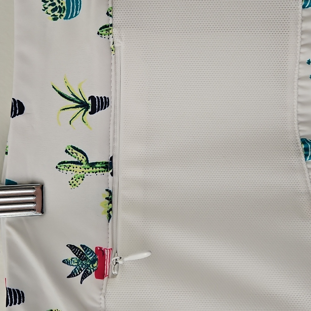 Lillie Green Cactus Print Athletic Tennis Skort Size Large - Picture 7 of 13